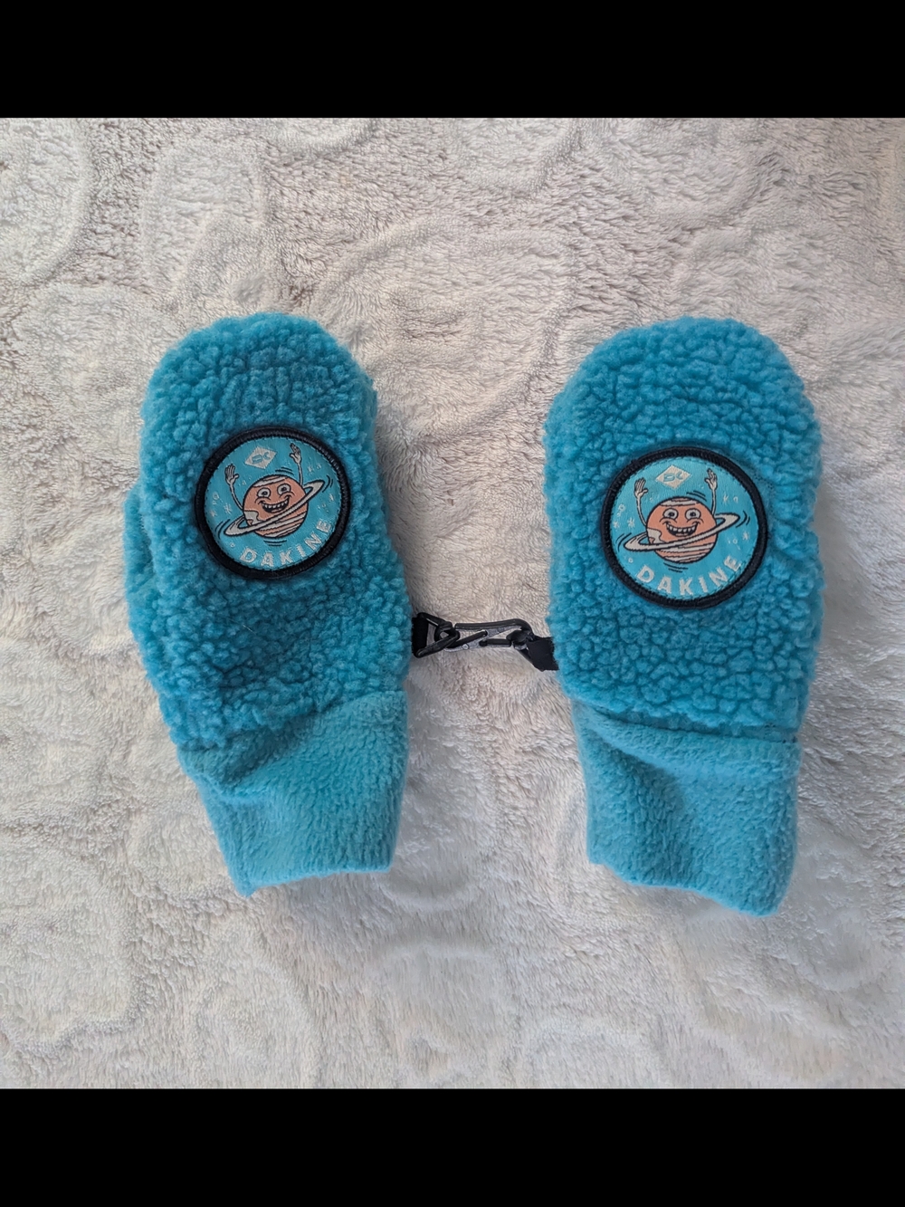Dakine Kids Teal Blue Sherpa Mittens